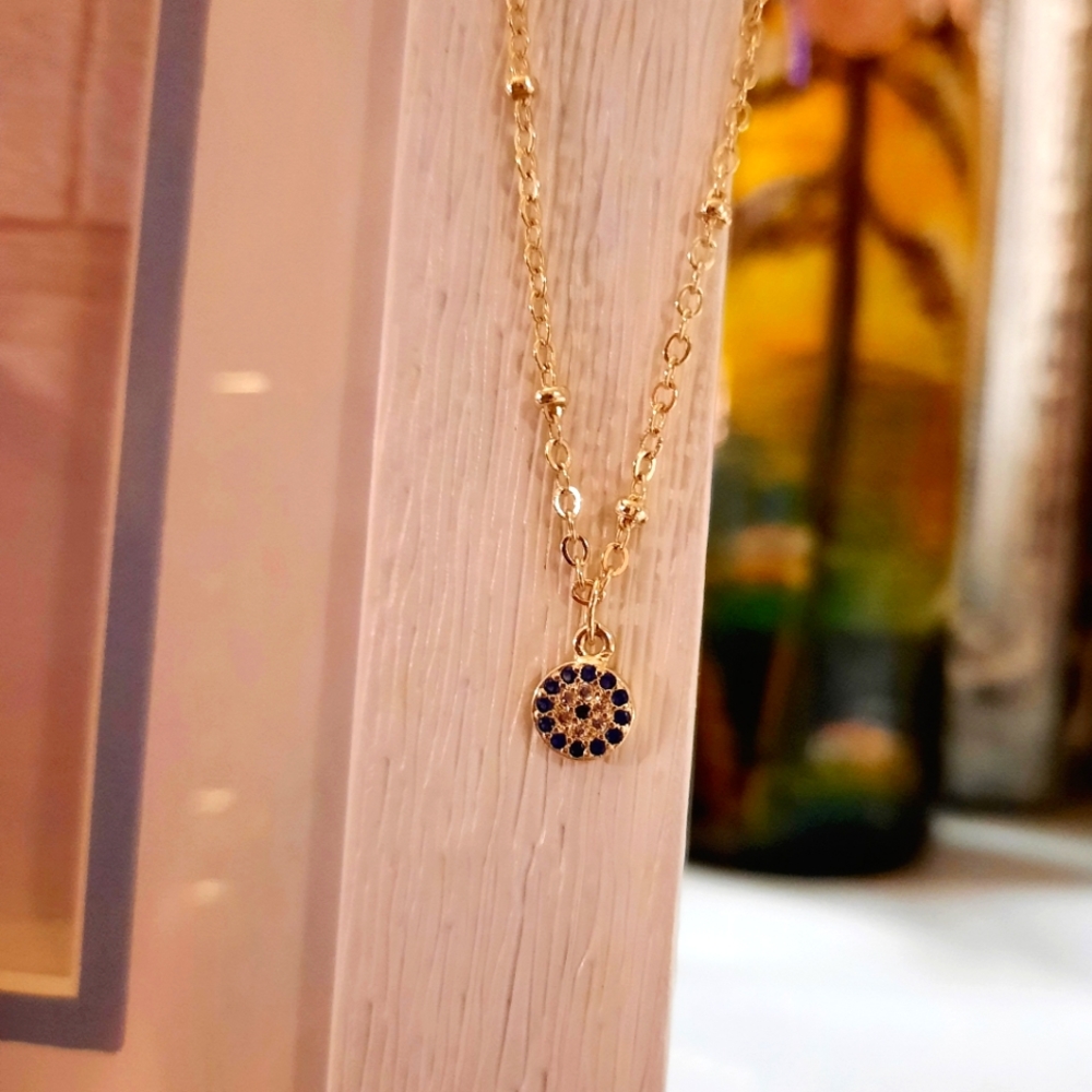 EVIL EYE DOUBLE NECKLACE | 18in.